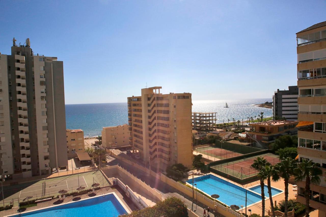 Ferienwohnung In Front Of The Sea With Ac And Pool Alicante Exterior foto